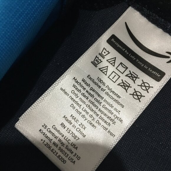 Amazon Blue Employee Uniform High Visibility Vest Sleeveless Zip Up Size 2XL/3XL - Picture 4 of 7